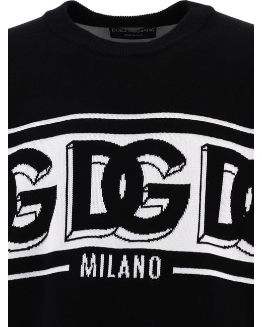 Dolce & Gabbana Logo -Pullover in Black für Herren