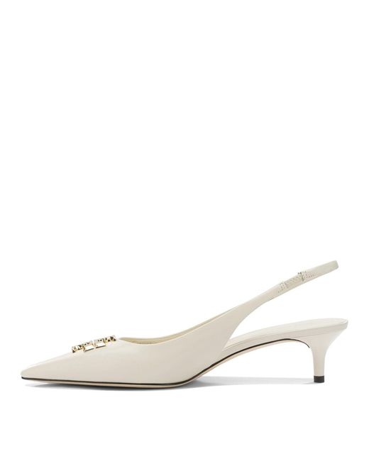 Tory Burch White Heeled Shoes