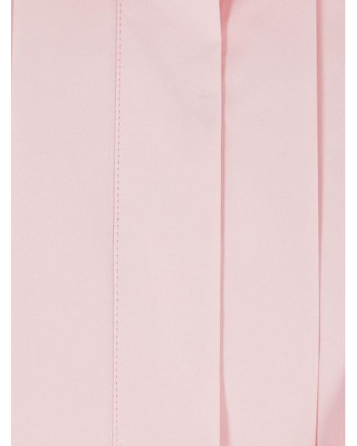 Loewe Pink Draped Cotton Shirt
