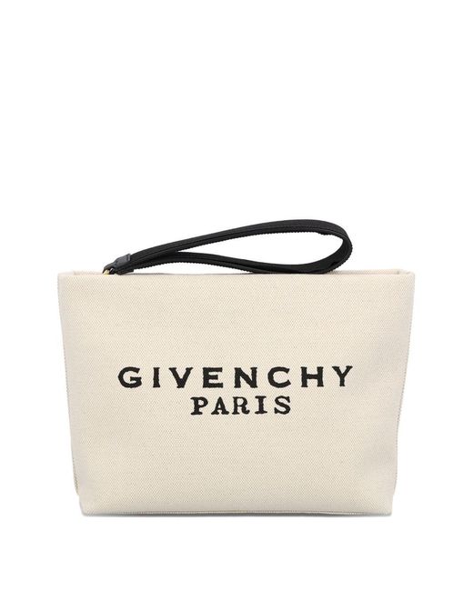 Givenchy Natural Logo Cotton Pouch