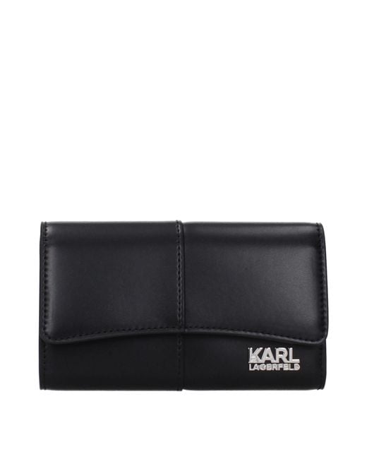 Karl Lagerfeld Black Kore Wallet Polyurethane