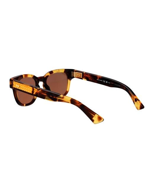 Bottega Veneta Brown Havana-Havana- Acetate Sunglasses