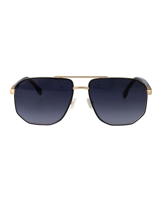 Boss Blue Hugo Matte Steel Sunglasses for men
