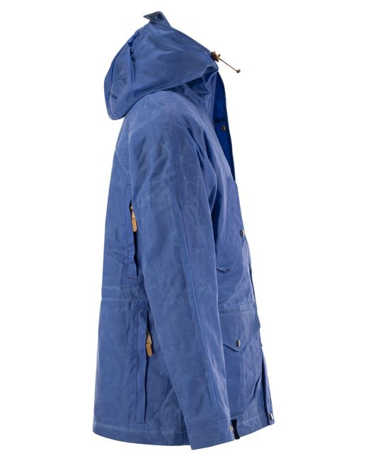 Manifattura Ceccarelli Blue New Fisherman Parka With Hood for men