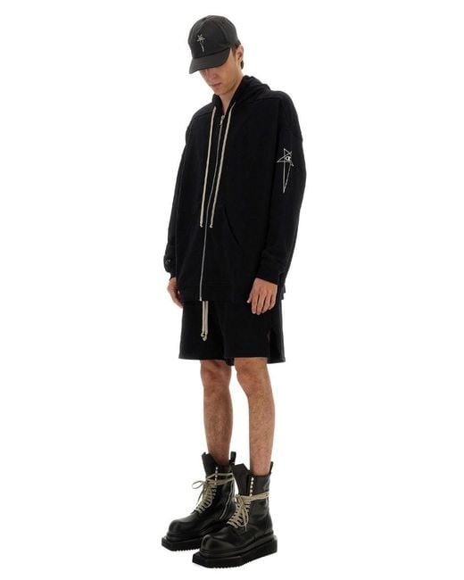 Champion x Rick Owens Black Jumbo Jason's Hoodie for men