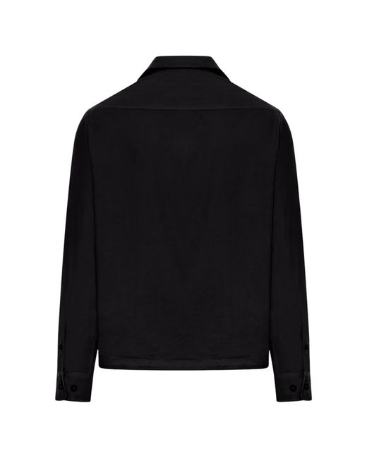 C P Company Black Overshirt Full Zip Nera