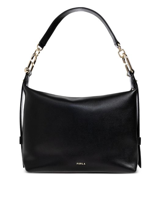 Furla Black Tonie M Hobo