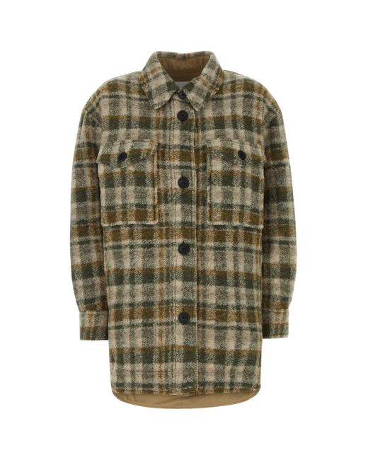 Isabel Marant Green Harveli Coat