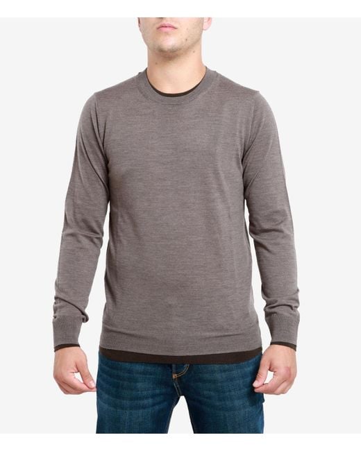 Paolo Pecora Gray Sweaters for men