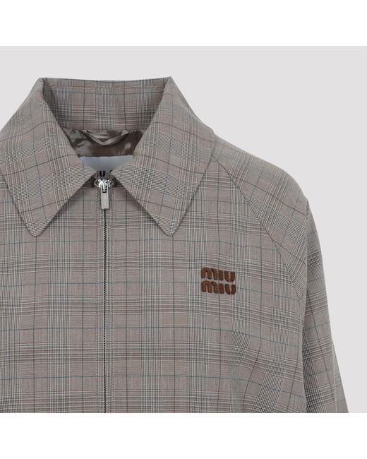 Miu Miu Gray Blouson