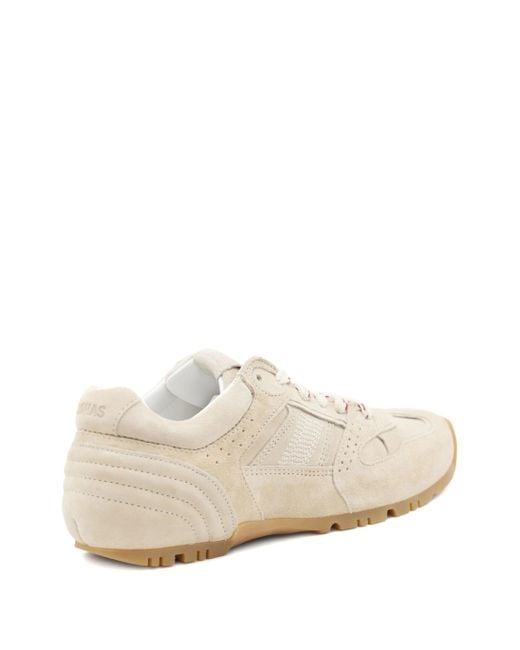 Alohas White Tb.56 Suede Cream Leather Sneakers