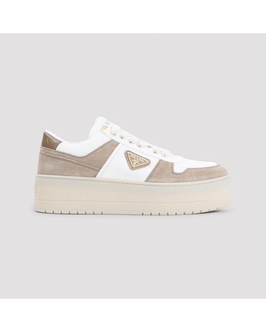 Prada Natural Downtown Bold Sneakers
