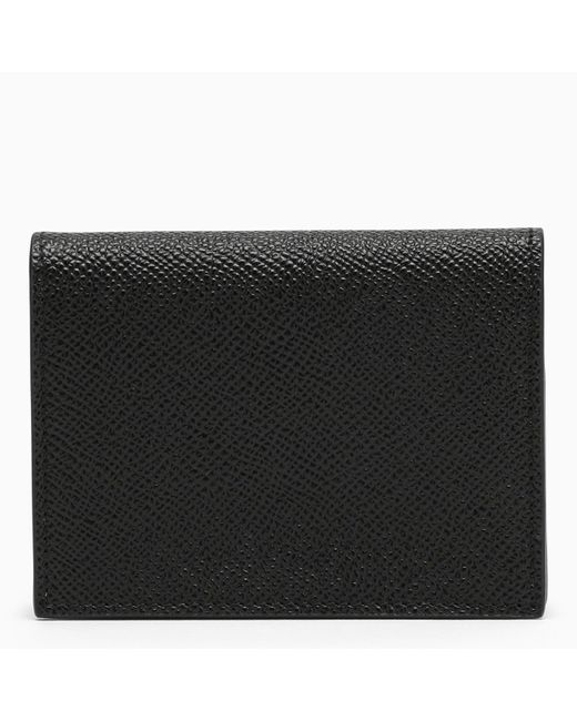 Dolce & Gabbana Black Leder Dauphine Brieftasche für Herren