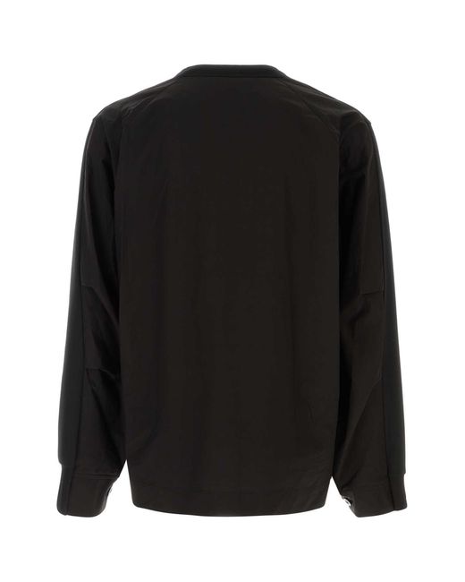 Sacai Black Cotton Typewriter X Cotton Jersey L/S T-Shirt for men