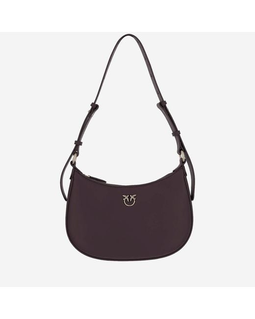 Pinko Purple Simply Love Half Moon Mini Bag