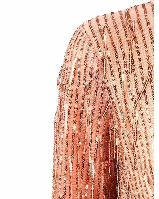 Clips Orange Abito Paillettes Lungo