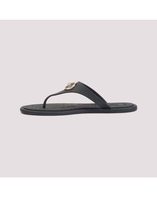 Versace Brown Gomma Slides