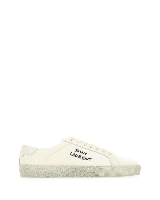 Saint Laurent White Court Classic Sl/06 Sneakers