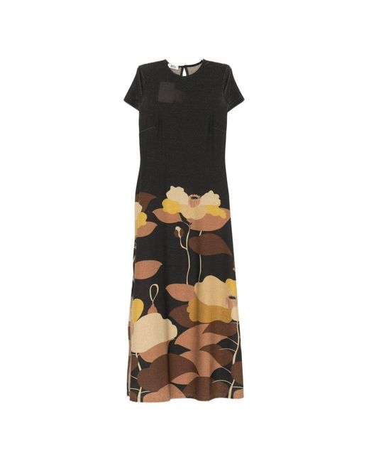 Siyu Gray Ninfa Long Dress