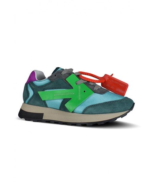 Off-White c/o Virgil Abloh Green Hg Runner Sneakers