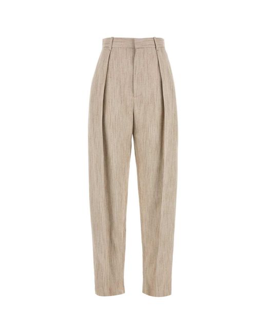 Bottega Veneta Natural Melange Viscosa Blend Pant
