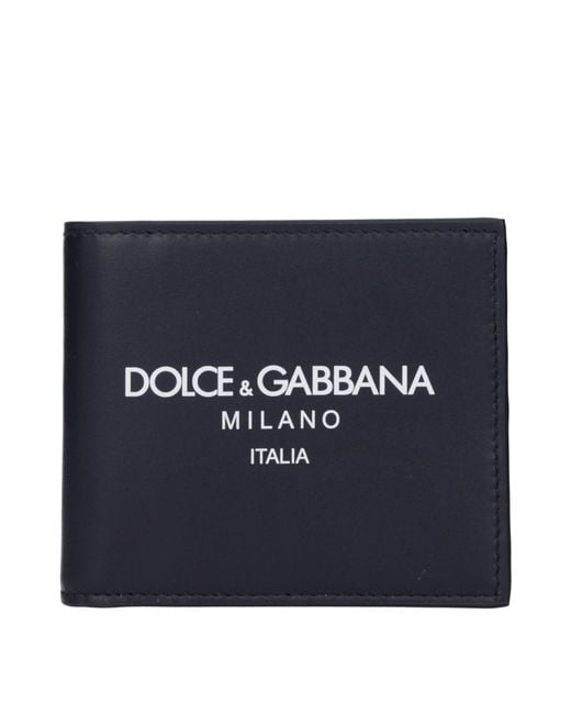 Dolce & Gabbana Blue Dolce&Gabbana Wallet Leather