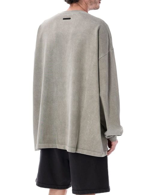 Essentials x Fear Of God Gray T Shirts And Polos