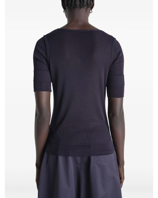 Lemaire Blue Silk Blend Top