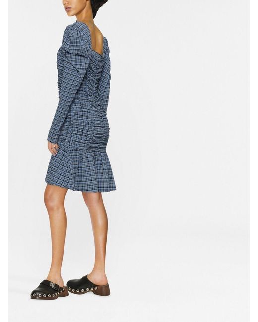 Ganni Mini-Jurk in het Blue