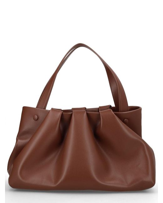 THEMOIRÈ Brown Recycled Shoulder Bag