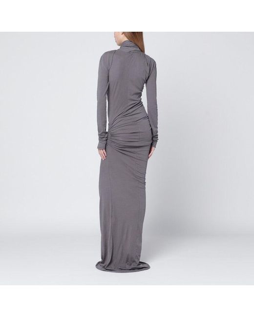 Entire studios Gray Long Draped Dress