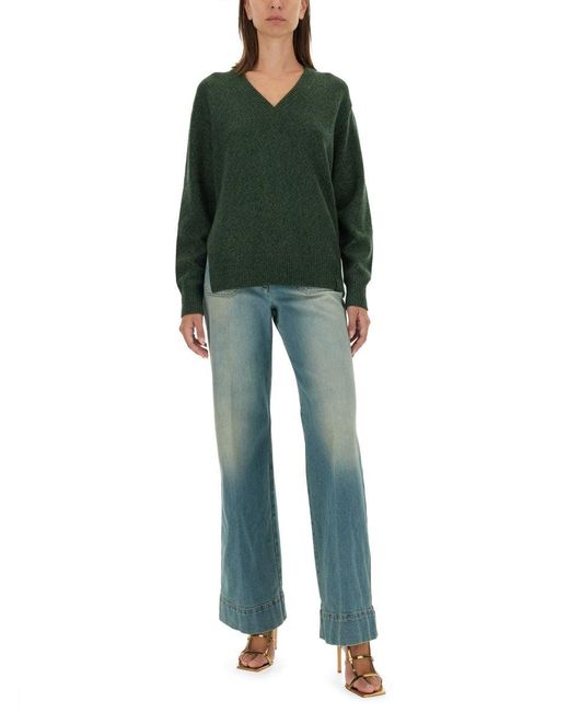Victoria Beckham Green Wool Jersey for men