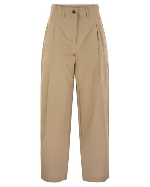 Fin de semana Max Mara Artur1234 Zanahoria Poplin Pantalones Weekend by Maxmara de color Natural