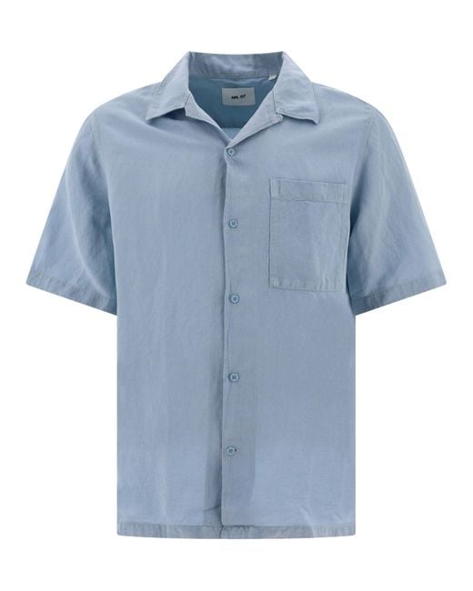 Camicia "Julio" di NN07 in Blue da Uomo