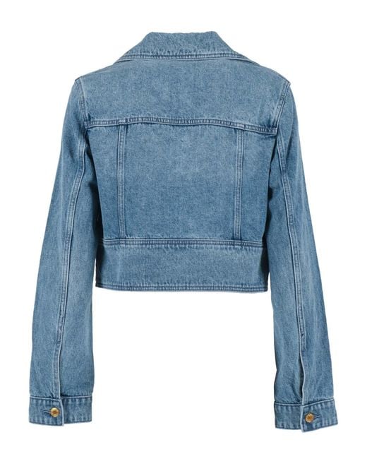 Michael Kors Blue Cropped Denim Jkt