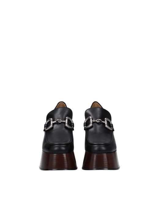 Gucci Black Décolleté Donna Pelle Nero