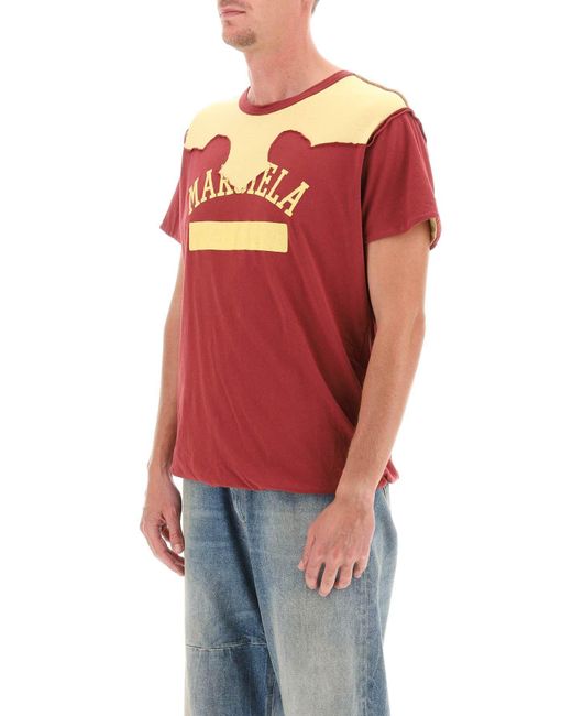 Décortiqué T Shirt Maison Margiela de hombre de color Red