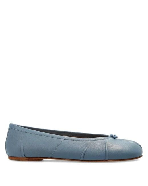 Maison Margiela Blue Tabi Ballerinas With Knot