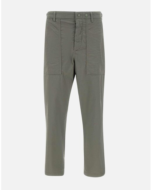 Replay Gray Sage Relaxed Trousers for men