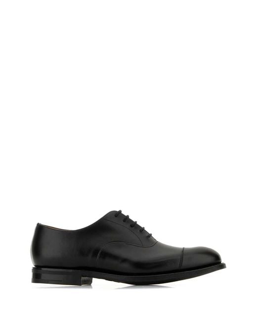 Church's Black Leather Consul R 2.0 Lace-Up Shoes