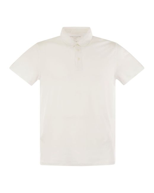 Majestic White Short Sleeved Polo Shirt