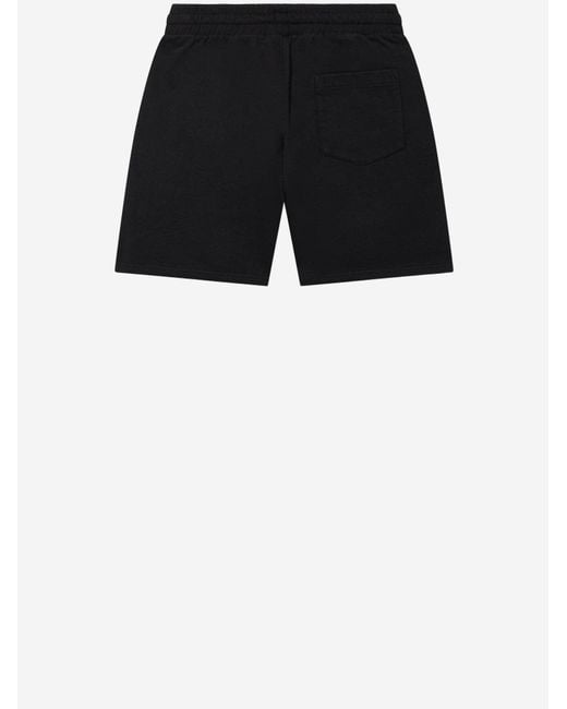 Casablanca Black Cotton Shorts With Logo
