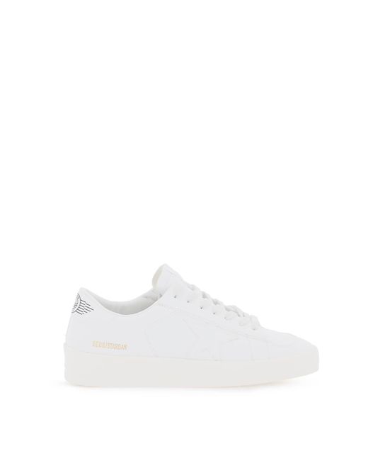 Golden Goose Deluxe Brand Faux Lederstardan Sneakers in het White