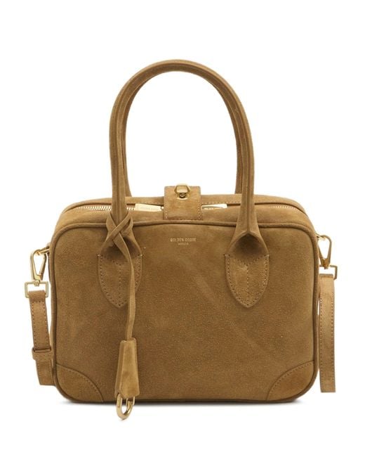 Golden Goose Deluxe Brand Metallic Vita Bag Suede Body Nappa Braided Accessories With Metal Details
