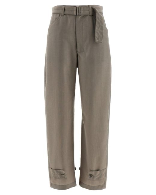 Lemaire Gray "Curved Tailored Pants"