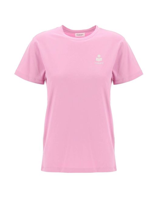 Isabel Marant Pink Aby reguläres Fit T -Shirt