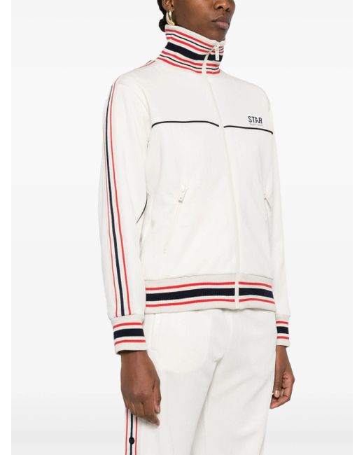 Golden Goose Deluxe Brand Star W`s Ritsjasje Met Ritssluiting in het White