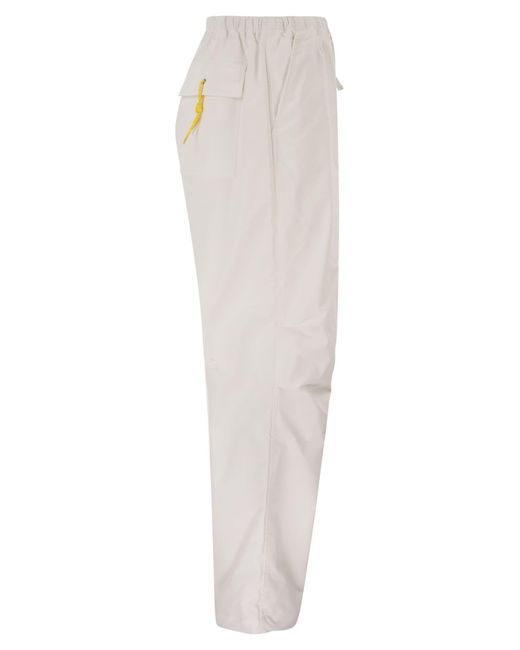 Autry White Technical Fabric Track Trousers With Logo