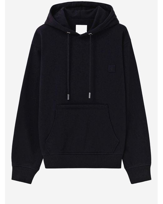 Wooyoungmi Black Cotton Hoodie for men