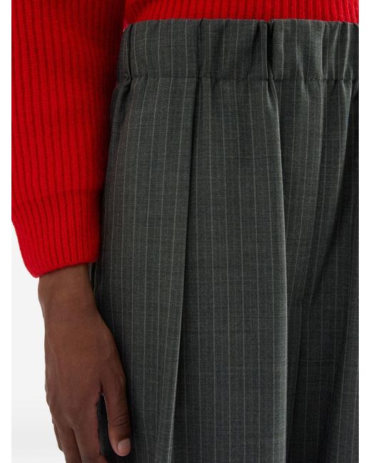 Jil Sander Gray Wool Trousers